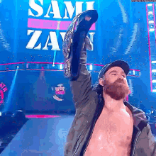 Sami Zayn Entrance GIF - Sami Zayn Entrance Intercontinental Champion GIFs