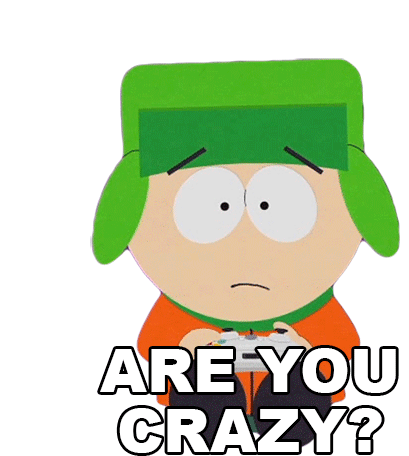 Are You Crazy Kyle Broflovski Sticker - Are You Crazy Kyle Broflovski South Park Stickers