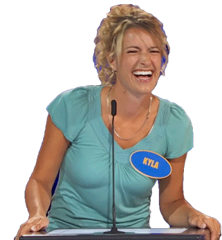 Laughing Kyla Sticker - Laughing Kyla Family Feud Canada Stickers