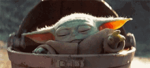 Baby Yoda Sleepy GIF - Baby Yoda Sleepy Asleep GIFs