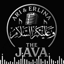 a logo for ari & erlina the java with arabic writing