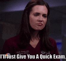 chicago med natalie manning quick exam ill just give you a quick exam exam