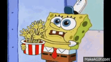Spongebob Eating GIF - Spongebob Eating Hands GIFs