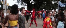 flash time lapse dead pool in costume feeling awesome