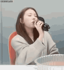 Eunchae Drinking GIF - Eunchae Drinking Dia GIFs