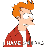 I Have An Idea Philip J Fry Sticker - I Have An Idea Philip J Fry Futurama Stickers