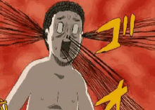 流血 動漫 誇張 七孔流血 鼻血 驚恐 GIF - Horrified Bleeding Manga GIFs