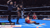 a wrestling match is being shown on peacock in the us and netflix internationally