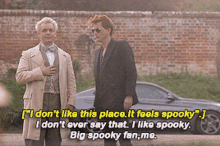good omens aziraphale crowley i dont like this place it feels spooky