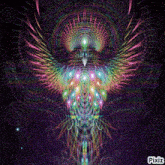 a picture of a colorful bird with pixiz written on the bottom