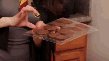 Making Harry Potter Chocolate Frogs GIF - Dessert Harry Potter Chocolate GIFs