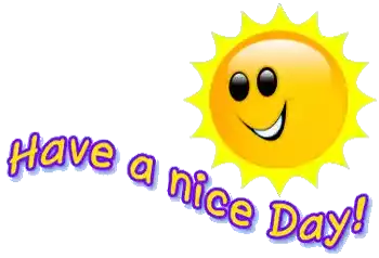 Have A Nice Day Sun Sticker - Have A Nice Day Sun Smile Stickers