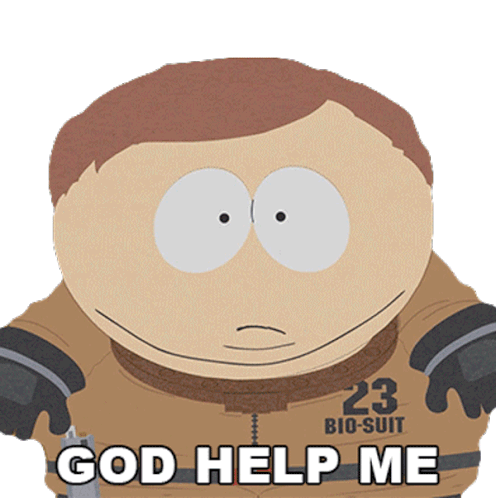 God Help Me Eric Cartman Sticker - God Help Me Eric Cartman South Park Stickers