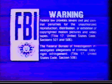 Fbi Warning Vhs GIF - Fbi Warning Vhs Vcr GIFs