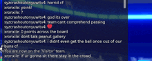 syzcrashoutonyuwitv4 is the name of the person who is talking