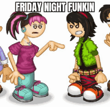 Mindy And Olivia Friday Night Funkin Rapping GIF - Mindy And Olivia Friday Night Funkin Friday Night Funkin Olivia GIFs