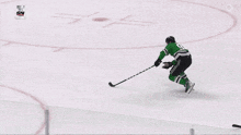 a hockey game is being played in front of a banner that says horizon honda discover