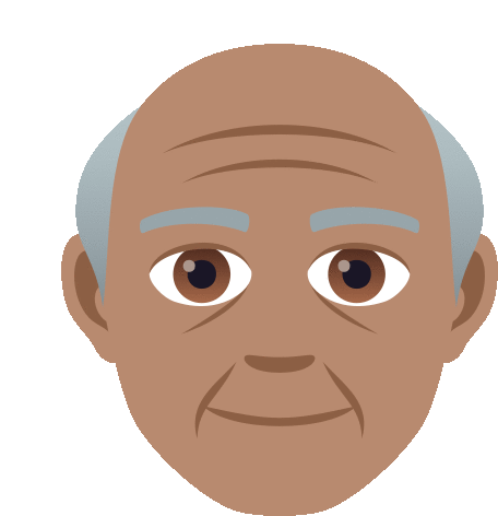 Old Man Joypixels Sticker - Old Man Joypixels Elderly Man Stickers