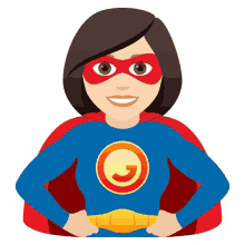 superhero joypixels hero im a hero female hero