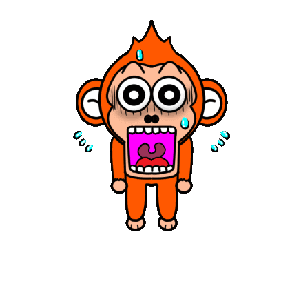 Monkey Animal Sticker - Monkey Animal Shocked Stickers