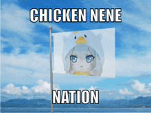 Chicken Nene Nation GIF - Chicken Nene Nation Flag GIFs