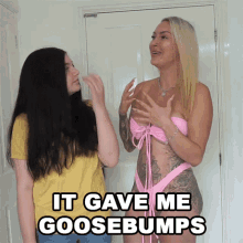 It Gave Me Goosebumps Tracy Kiss GIF - It Gave Me Goosebumps Tracy Kiss It Gave Me Chills GIFs
