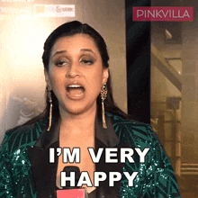 I'M Very Happy Mannara Chopra GIF - I'M Very Happy Mannara Chopra Pinkvilla GIFs
