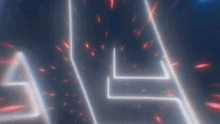 a neon sign that says ' a ' on it