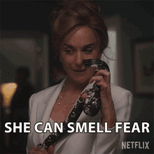 She Can Smell Fear Divina GIF - She Can Smell Fear Divina First Kill GIFs