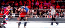 Braun Strowman Running Powerslam GIF - Braun Strowman Running Powerslam Randy Orton GIFs