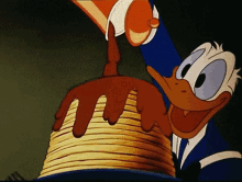 Donald Duck Pancakes GIF - Donald Duck Pancakes Breakfast GIFs