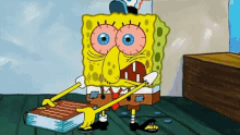 Spongebob Frustrated GIF - Spongebob Frustrated Cant Memorize GIFs