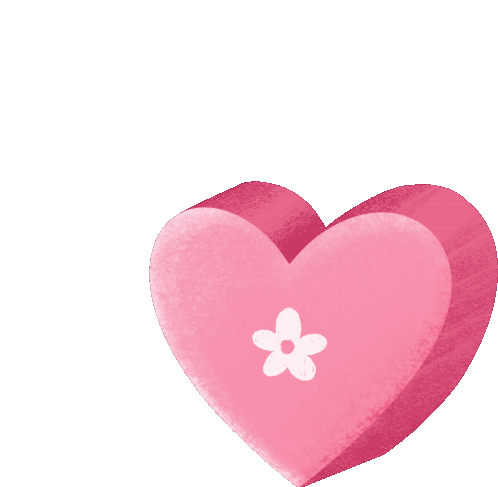 Heart Love Sticker - Heart Love Flower Stickers
