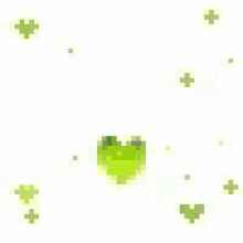 a pixel art of a heart with the words `` happy '' written inside of it .