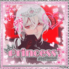 a picture of a boy with a tiara on his head and the word princess on it