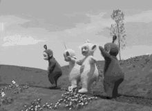 teletubbies funny lol black and white