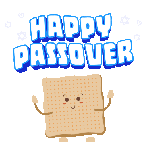 Happy Pesach Jewish Sticker - Happy Pesach Jewish Star Of David Stickers