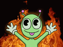 Toonies Elmo Fire GIF - Toonies Elmo Fire Toonie Alien GIFs