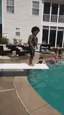 Front Flip Swimming GIF - Front Flip Swimming Dive Board GIFs