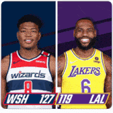 Washington Wizards (127) Vs. Los Angeles Lakers (119) Post Game GIF