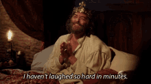laughing galavant timothy omundson king richard laughed so hard in minutes