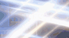 a blue and white background with a copyright symbol