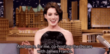 Anne Hathaway Co Hosting The Orscars With James Franco GIF - Anne Hathaway Co Hosting The Orscars With James Franco Perfect Ten GIFs