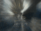a blurry picture of a person 's face with the word tenders visible