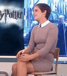 Harry Potter Interview GIF - Harry Potter Interview Emma Watson GIFs