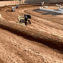 dirt track sprint sprint car sideways throw it