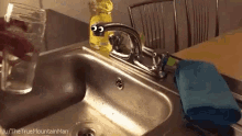 Sink Sponge GIF - Sink Sponge Faucet GIFs