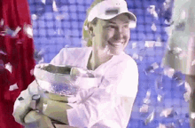 donna vekic trophy confetti tennis croatia