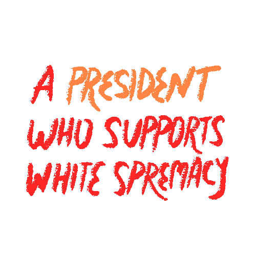 President Who Supports White Supremacy No Friend To The Jewish People Sticker - President Who Supports White Supremacy No Friend To The Jewish People Jewish Stickers