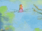 a cartoon fairy with orange hair and pink wings